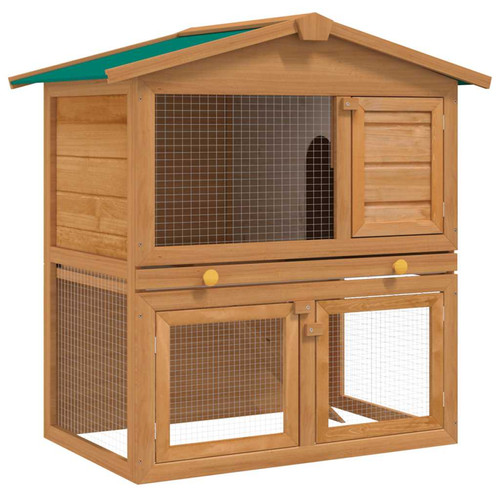 Rabbit hutch grey - rabbit, white