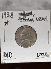 1938 Jefferson Nickel 5c UNC