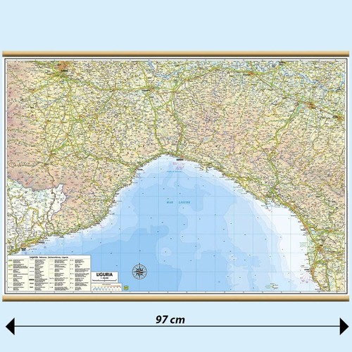 Carta geografica murale - carta,