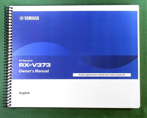 Yamaha v373 instruction - yamaha, rx-v373