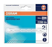 Alogena lineare 120W R7s 114mm. 64696 OSRAM 2220 LUMEN DIMMERABILE