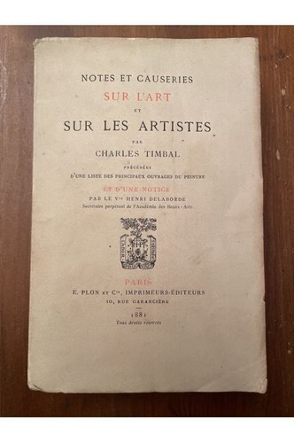 Notes causeries sur art - notes, l'art
