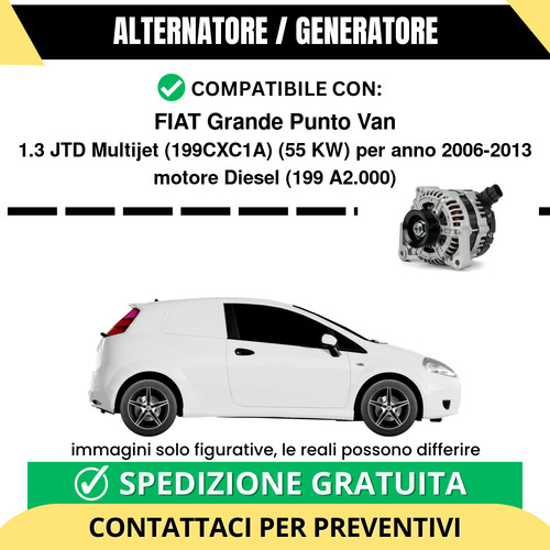Alternatore fiat grande punto - alternatore,