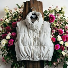 Gilet ZARA PU ecopelle crop