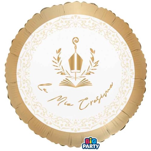 Pallone mia cresima oro e - mia,