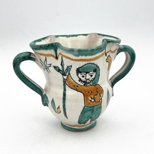 Vaso in ceramica di vietri porta fiori caraffa brocca vintage Vasetto CASSETTA 