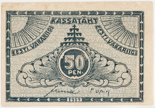 Estonia p42a penny - estonia, 50