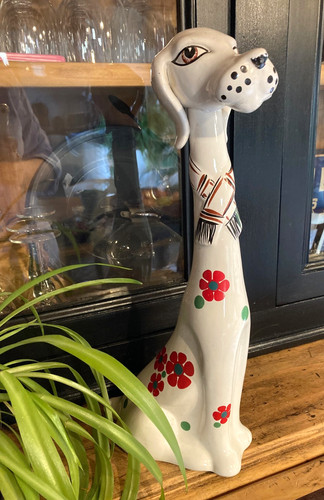 Bouteille chien céramique - bouteille, en