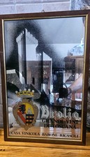 Specchio Pubblicitario Vintage “Brolio – Barone Ricasoli” – Vini di Toscana –