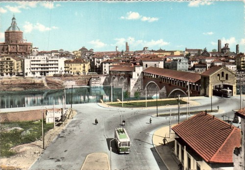 Pavia panorama filobus f - pavia, panorama,