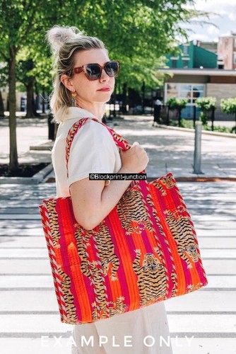 Borsa grande cotone trapuntata