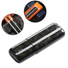 LUBINSKI 2 dita pelle sigari astuccio tubo humidor custodia da viaggio portatile fibra di carbonio