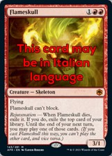 MTG FLAMESKULL EXC - TESCHIO INFUOCATO - AFR - MAGIC