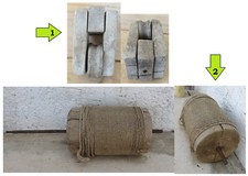 Coppia rullo corda carrucola gancio puleggia secchio pozzo giardino garden