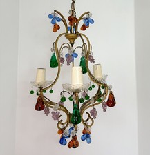 Antico lampadario in vetro