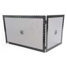 Parascintille camino caminetto in ferro battuto ad ANGOLO MISURE 90 x 50 cm