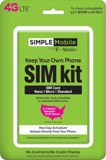 Alimentato da Tmobile, Kit Sim