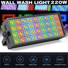 220 W LED DMX Wall Washer strobo luce palcoscenico DJ show matrice luce RGB + bianco caldo