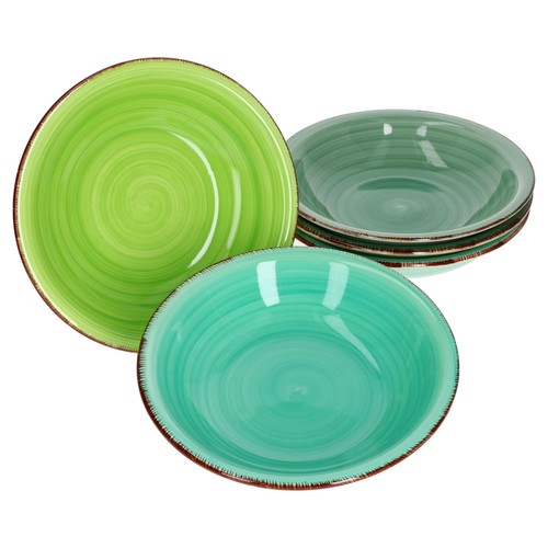 Set piatti zuppiera green - zuppiera,