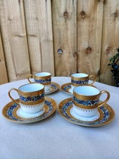 4 x RARE SET FRENCH PORCELAIN