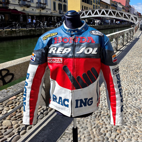 Giubbotto pelle moto vintage