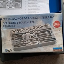 Set 20 Pezzi Di Maschi E Filettatori Filiere Powerfix Per Filettare A Mano