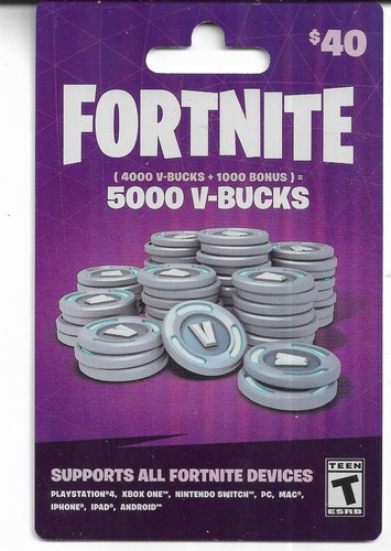 Carta regalo fortnite 5000 - regalo,