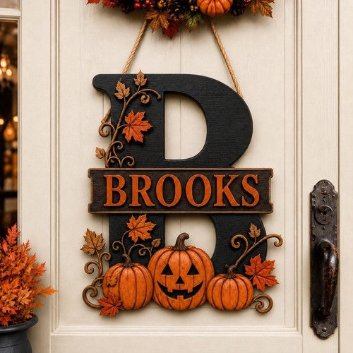 Insegna monogramma halloween - monogramma,