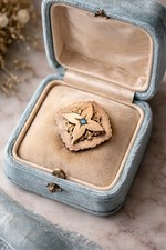 Antica Spilla Placcata Oro