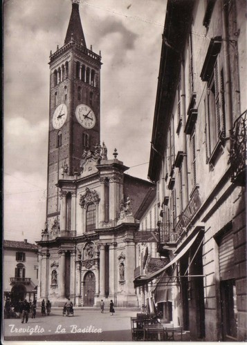 Cartolina treviglio n - , b/n
