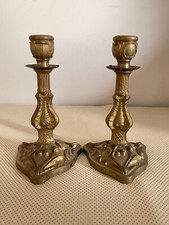 Coppia Di Candelieri In Bronzo