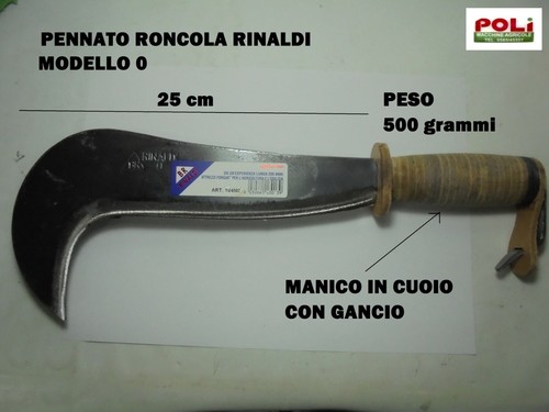 Roncola pennato acciaio - pennato,