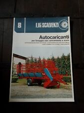 RIMORCHIO AGRICOLO AUTOCARICANTE SCALVENZI pubblicitario originale dell'epoca