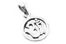 Pendente Om Indiano In Argento