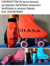 COPRIPATTINI Dubai tecno-tessuto effetto neoprene+Muffolette in tessuto felpato