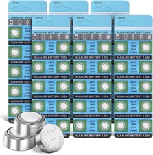 60 LR44 Batteria a Bottone, Pile LR44 Batterie per L’Utilizzo in Termometri It