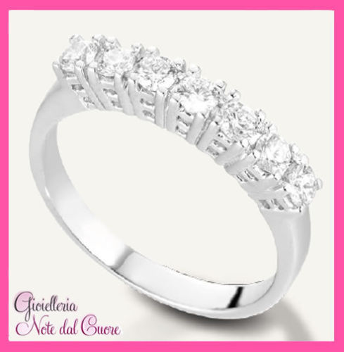 Anello veretta oro - anello, bianco