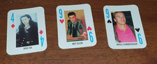 '80 vecchie mini carte da gioco - BONO VOX U2 MATT DILLON ARNOLD SCHWARZENEGGER