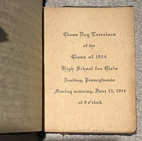 Class day exercises 1914 - class,