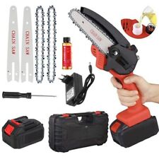 MOTOSEGA BATTERIA  POMPETTA OLIO AUTOMATICO 2 BATTERIE POTATURA  GIARDINAGGIO