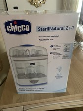 STERILIZZATORE ELETTRICO A VAPORE CHICCO COME NUOVO STERILNATURAL 2 IN 1