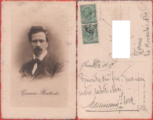 Cartolina cesare battisti - cartolina,