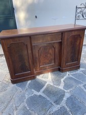 credenza Inglese A Tre Ante In Mogano Epoca 800