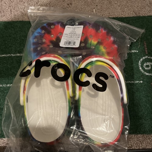 Crocs rainbow tie dye - crocs, tie-dye
