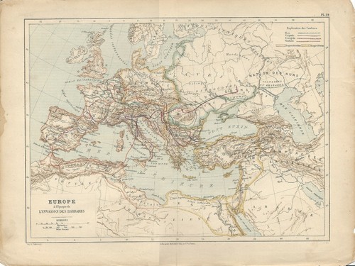 Carta geografica antica europa - carta,