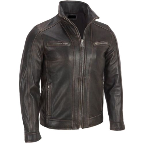 Giacca moto uomo vera - giacca,