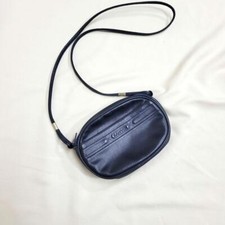 LANVIN Borsa a tracolla donna Poach vintage pelle Navy Cameriera in Francia