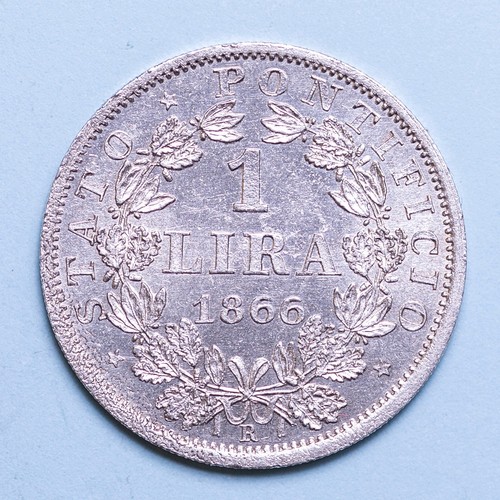 Pio lira 1866 anno xxi - lira,