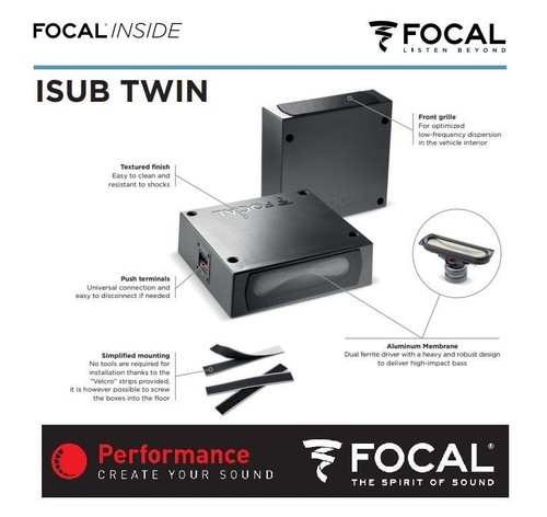 Focal isub twin coppia - focal,