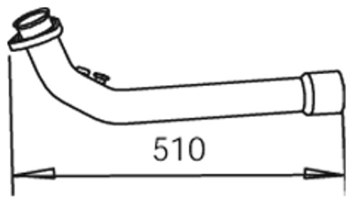 Tubo scarico dinex 48155 - tubo, di